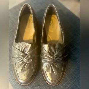 Clark’s Sharon Dasher Loafer in metallic gold